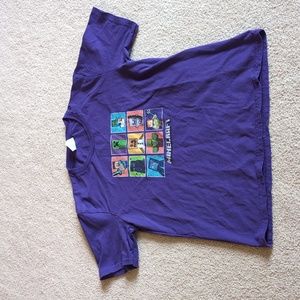 Purple Minecraft T-shirt size medium